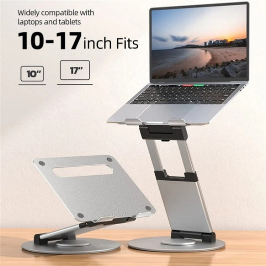 AS018-XS For 10-17 inch Device 360 Degree Rotating Adjustable Laptop Holder Desktop Stand(Silver) by buy2fix