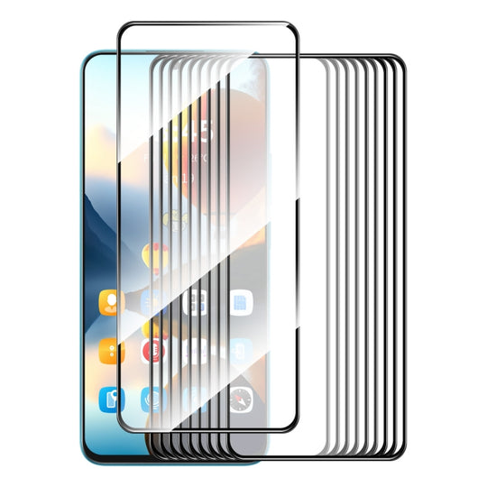 For Realme V50s 5G / V50 5G 10pcs ENKAY Full Glue High Aluminum-silicon Tempered Glass Film