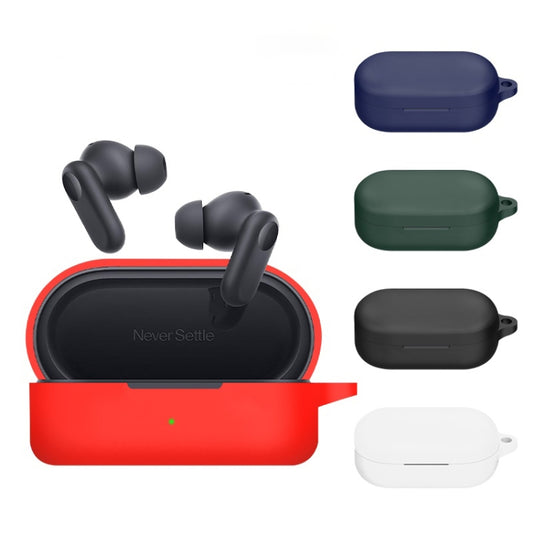 For OnePlus Buds V Silicone Earphone Protective Case(Black) by buy2fix