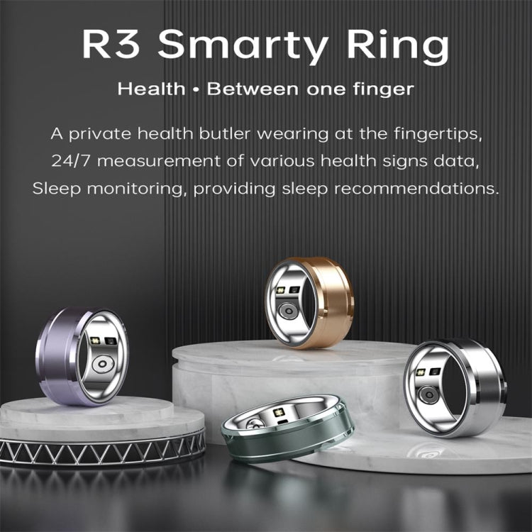 R3 SIZE 23 Smart Ring, Support Heart Rate / Blood Oxygen / Sleep Monitoring(White) by buy2fix
