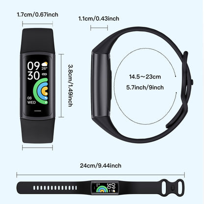 C68L IP67 Waterproof Smart Bracelet Sport Fitness Tracker(White) by buy2fix