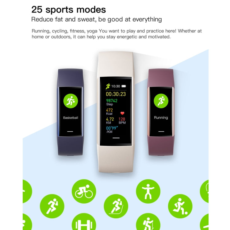 C80 IP67 Waterproof Smart Bracelet Sport Fitness Tracker(Pink) by buy2fix