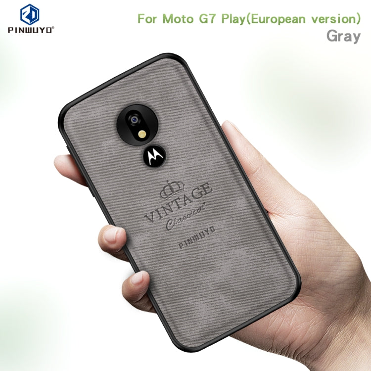 PINWUYO Shockproof Waterproof Full Coverage PC + TPU + Skin Protective Case for Motorola Moto G7 Play (Eurasian Version)(Black) - Motorola Cases by PINWUYO | Online Shopping UK | buy2fix