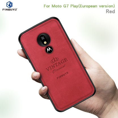 PINWUYO Shockproof Waterproof Full Coverage PC + TPU + Skin Protective Case for Motorola Moto G7 Play (Eurasian Version)(Gray) - Motorola Cases by PINWUYO | Online Shopping UK | buy2fix