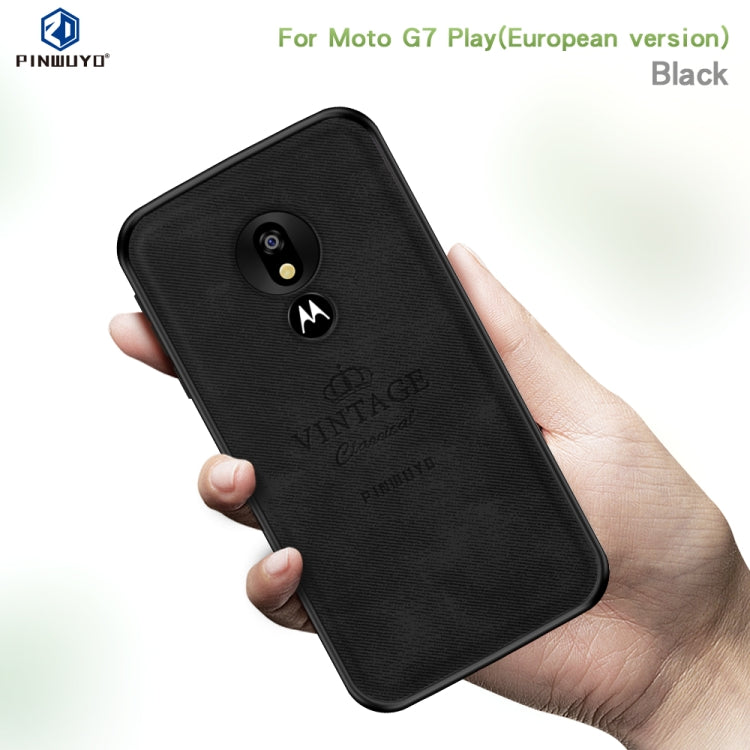 PINWUYO Shockproof Waterproof Full Coverage PC + TPU + Skin Protective Case for Motorola Moto G7 Play (Eurasian Version)(Blue) - Motorola Cases by PINWUYO | Online Shopping UK | buy2fix