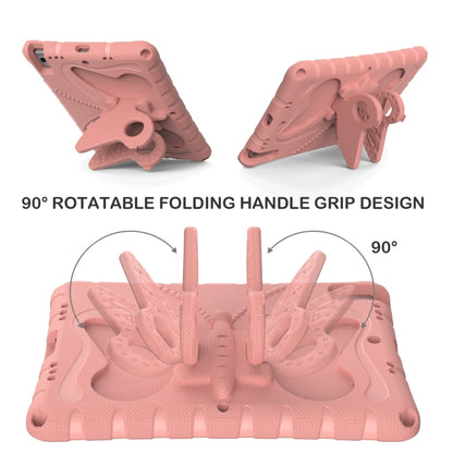 For iPad 10.2 2021 / 2020 / 2019 Butterfly Bracket EVA Shockproof Tablet Case(Pink Orange) - iPad 10.2 Cases by buy2fix | Online Shopping UK | buy2fix