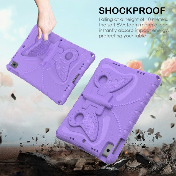 For iPad 10.2 2021 / 2020 / 2019 Butterfly Bracket EVA Shockproof Tablet Case(Light Purple) - iPad 10.2 Cases by buy2fix | Online Shopping UK | buy2fix