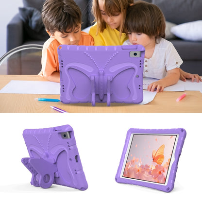 For iPad 10.2 2021 / 2020 / 2019 Butterfly Bracket EVA Shockproof Tablet Case(Light Purple) - iPad 10.2 Cases by buy2fix | Online Shopping UK | buy2fix