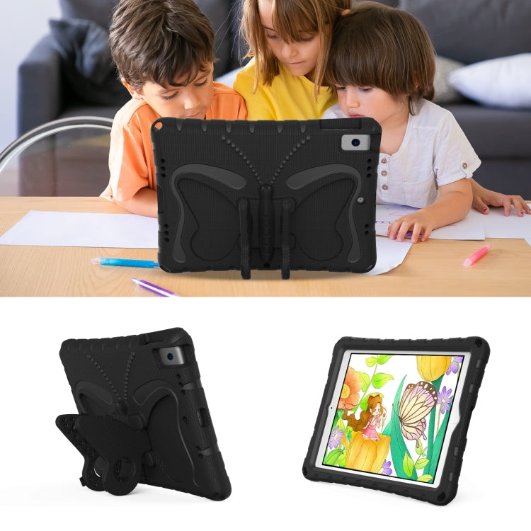 For iPad 10.2 2021 / 2020 / 2019 Butterfly Bracket EVA Shockproof Tablet Case(Black) - iPad 10.2 Cases by buy2fix | Online Shopping UK | buy2fix