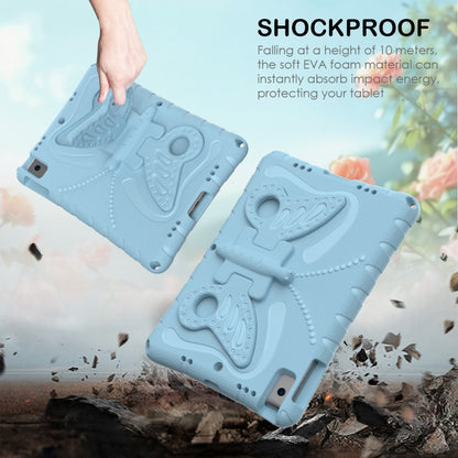 For iPad 10.2 2021 / 2020 / 2019 Butterfly Bracket EVA Shockproof Tablet Case(Light Blue) - iPad 10.2 Cases by buy2fix | Online Shopping UK | buy2fix