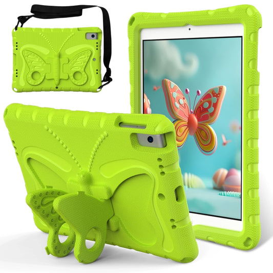 For iPad 10.2 2021 / 2020 / 2019 Butterfly Bracket EVA Shockproof Tablet Case(Grass Green) - iPad 10.2 Cases by buy2fix | Online Shopping UK | buy2fix