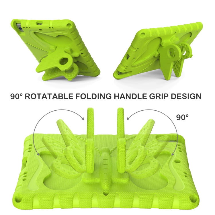 For iPad 10.2 2021 / 2020 / 2019 Butterfly Bracket EVA Shockproof Tablet Case(Grass Green) - iPad 10.2 Cases by buy2fix | Online Shopping UK | buy2fix