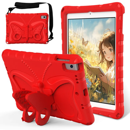 For iPad 10.2 2021 / 2020 / 2019 Butterfly Bracket EVA Shockproof Tablet Case(Red) - iPad 10.2 Cases by buy2fix | Online Shopping UK | buy2fix