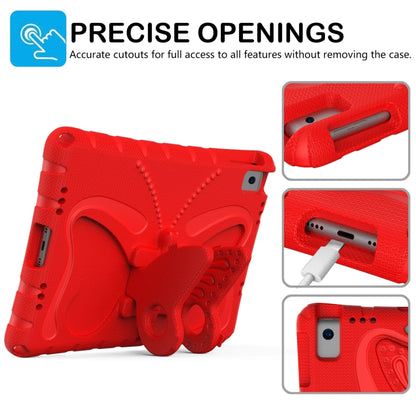 For iPad 10.2 2021 / 2020 / 2019 Butterfly Bracket EVA Shockproof Tablet Case(Red) - iPad 10.2 Cases by buy2fix | Online Shopping UK | buy2fix