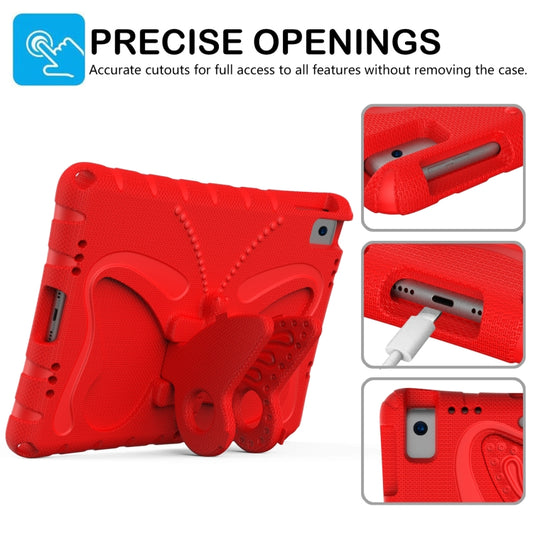 For iPad 10.2 2021 / 2020 / 2019 Butterfly Bracket EVA Shockproof Tablet Case(Red) - iPad 10.2 Cases by buy2fix | Online Shopping UK | buy2fix