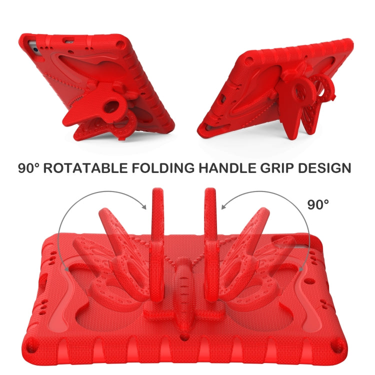 For iPad 10.2 2021 / 2020 / 2019 Butterfly Bracket EVA Shockproof Tablet Case(Red) - iPad 10.2 Cases by buy2fix | Online Shopping UK | buy2fix