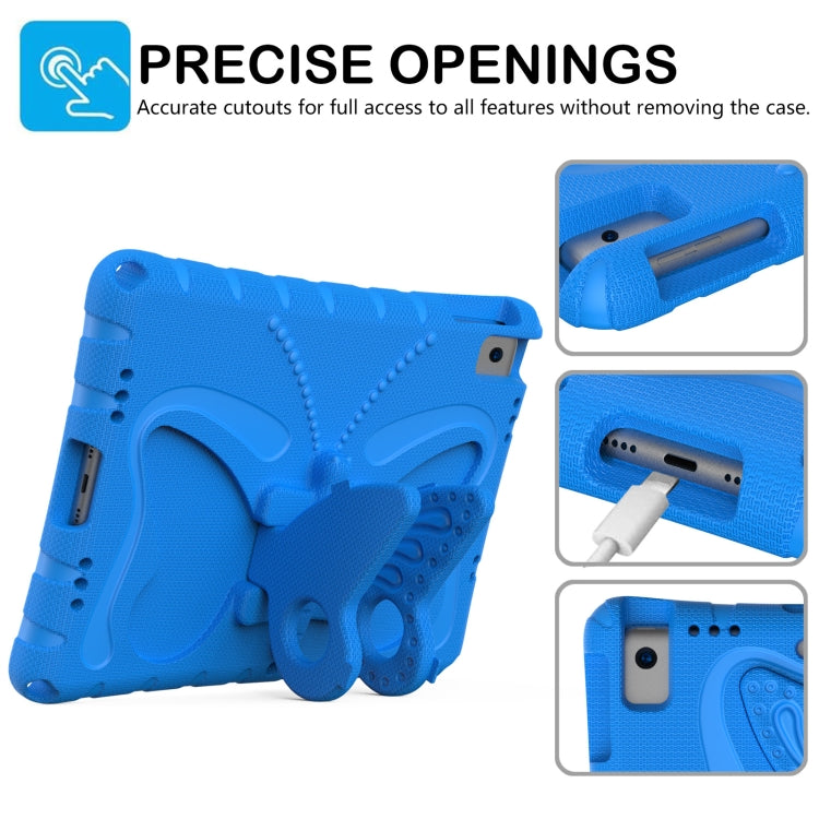 For iPad 10.2 2021 / 2020 / 2019 Butterfly Bracket EVA Shockproof Tablet Case(Blue) - iPad 10.2 Cases by buy2fix | Online Shopping UK | buy2fix
