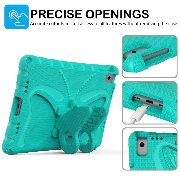 For iPad 10.2 2021 / 2020 / 2019 Butterfly Bracket EVA Shockproof Tablet Case(Mint Green) - iPad 10.2 Cases by buy2fix | Online Shopping UK | buy2fix