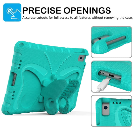 For iPad 10.2 2021 / 2020 / 2019 Butterfly Bracket EVA Shockproof Tablet Case(Mint Green) - iPad 10.2 Cases by buy2fix | Online Shopping UK | buy2fix