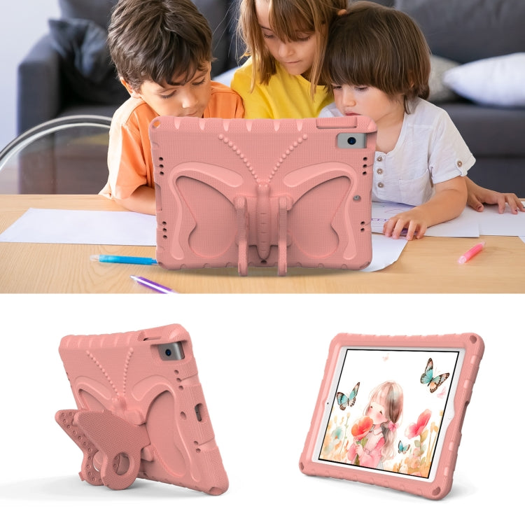 For iPad Air 3 / 10.5 2019 Butterfly Bracket EVA Shockproof Tablet Case(Pink Orange) - iPad 10.2 Cases by buy2fix | Online Shopping UK | buy2fix