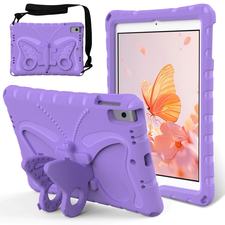 For iPad Air 3 / 10.5 2019 Butterfly Bracket EVA Shockproof Tablet Case(Light Purple) - iPad 10.2 Cases by buy2fix | Online Shopping UK | buy2fix