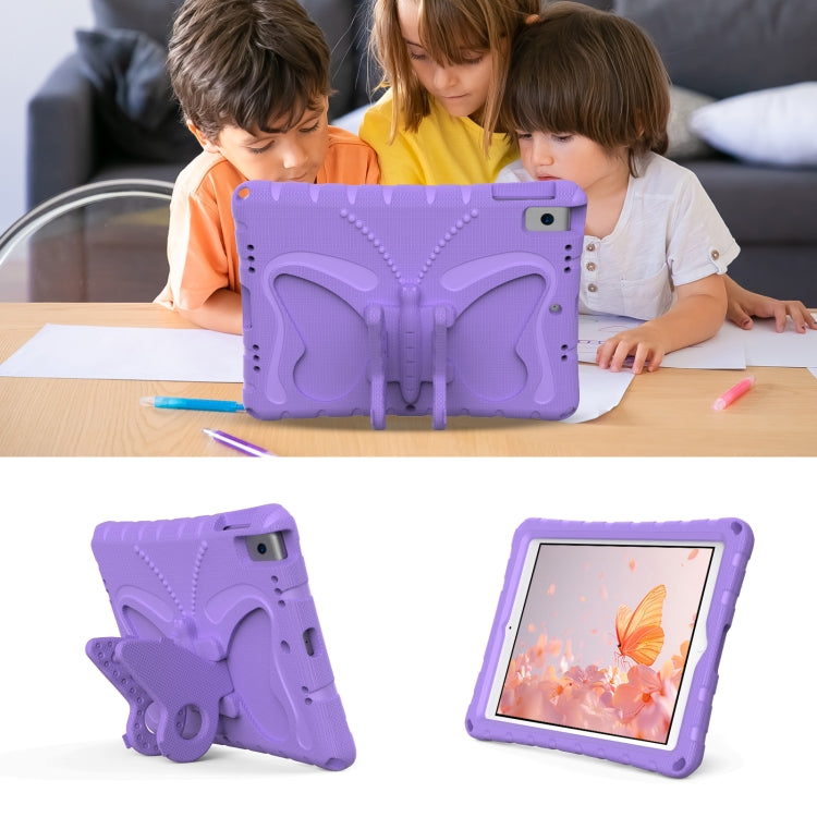 For iPad Air 3 / 10.5 2019 Butterfly Bracket EVA Shockproof Tablet Case(Light Purple) - iPad 10.2 Cases by buy2fix | Online Shopping UK | buy2fix