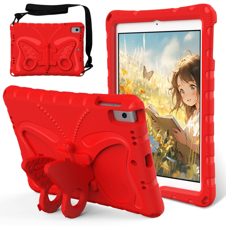 For iPad Air 3 / 10.5 2019 Butterfly Bracket EVA Shockproof Tablet Case(Red) - iPad 10.2 Cases by buy2fix | Online Shopping UK | buy2fix