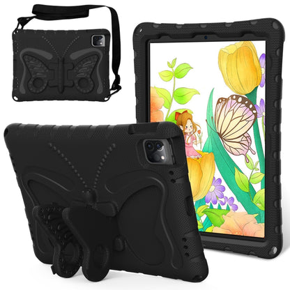 For iPad 2025 / 2022 Butterfly Bracket EVA Shockproof Tablet Case(Black) - iPad 2025 / 2022 Cases by buy2fix | Online Shopping UK | buy2fix