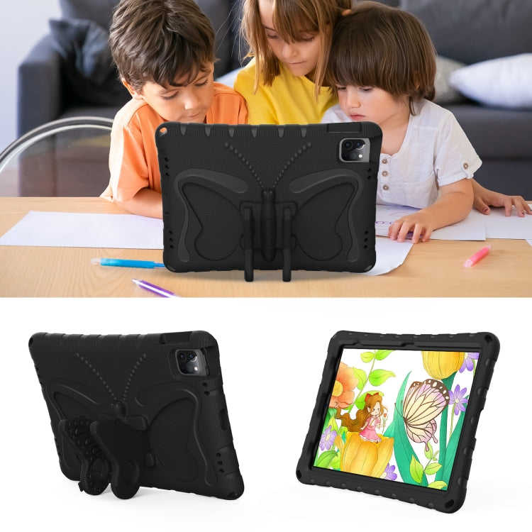 For iPad 2025 / 2022 Butterfly Bracket EVA Shockproof Tablet Case(Black) - iPad 2025 / 2022 Cases by buy2fix | Online Shopping UK | buy2fix