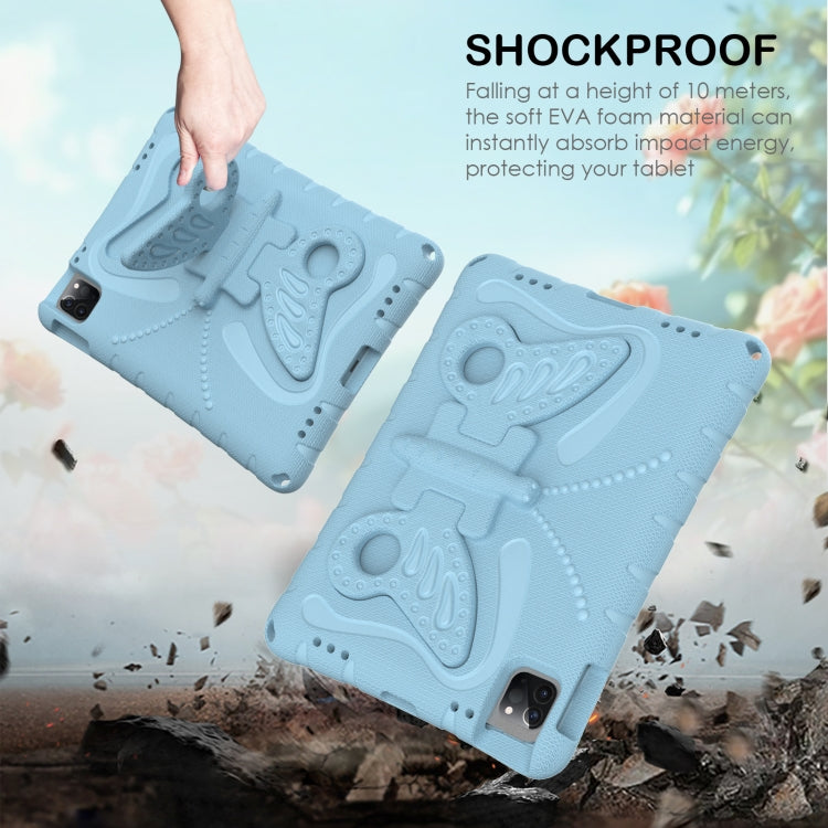 For iPad 2025 / 2022 Butterfly Bracket EVA Shockproof Tablet Case(Light Blue) - iPad 2025 / 2022 Cases by buy2fix | Online Shopping UK | buy2fix