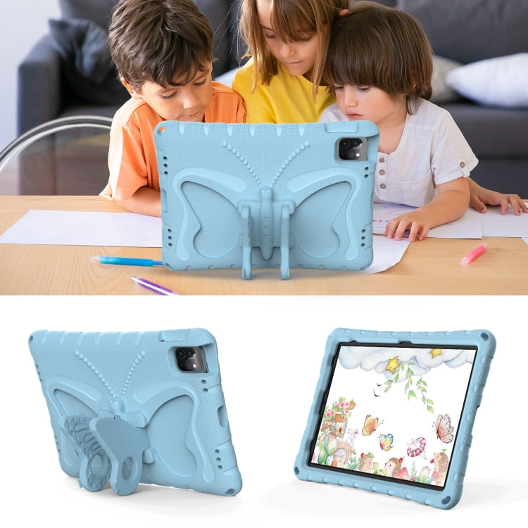 For iPad 2025 / 2022 Butterfly Bracket EVA Shockproof Tablet Case(Light Blue) - iPad 2025 / 2022 Cases by buy2fix | Online Shopping UK | buy2fix