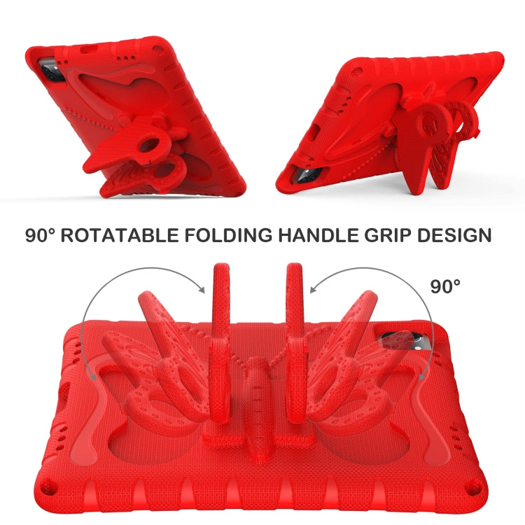 For iPad 2025 / 2022 Butterfly Bracket EVA Shockproof Tablet Case(Red) - iPad 2025 / 2022 Cases by buy2fix | Online Shopping UK | buy2fix