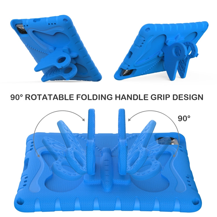 For iPad 2025 / 2022 Butterfly Bracket EVA Shockproof Tablet Case(Blue) - iPad 2025 / 2022 Cases by buy2fix | Online Shopping UK | buy2fix