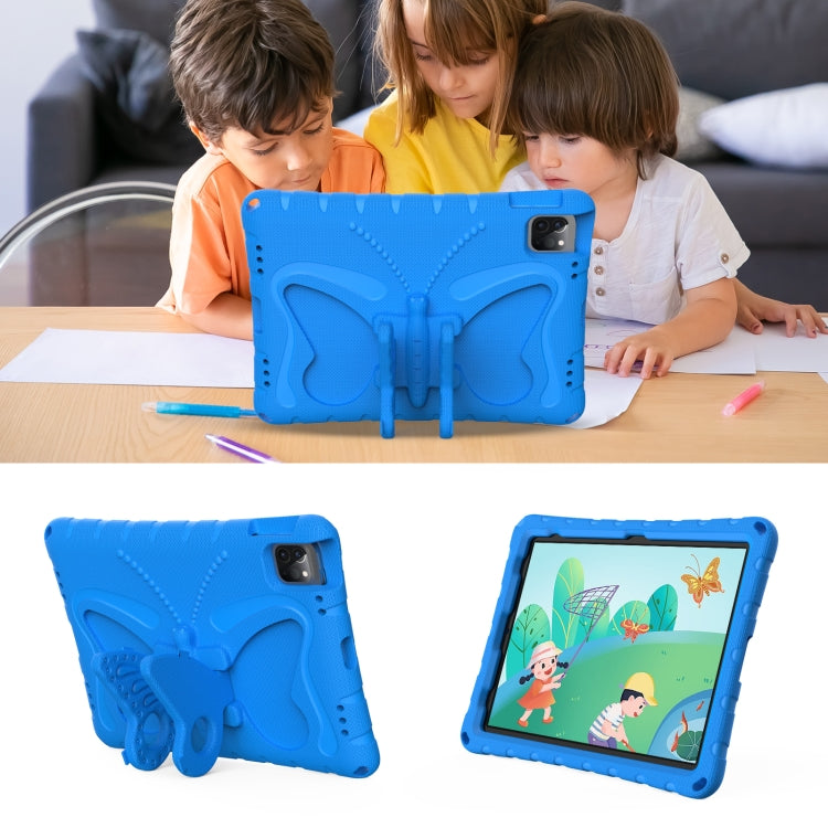 For iPad 2025 / 2022 Butterfly Bracket EVA Shockproof Tablet Case(Blue) - iPad 2025 / 2022 Cases by buy2fix | Online Shopping UK | buy2fix