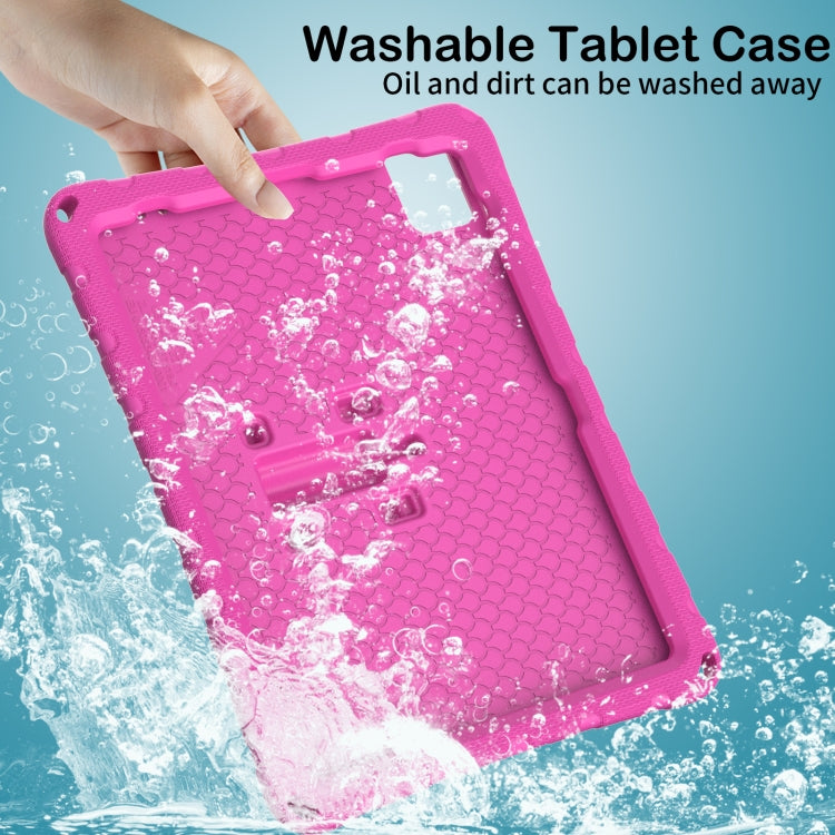 For iPad 2025 / 2022 Butterfly Bracket EVA Shockproof Tablet Case(Rose Red) - iPad 2025 / 2022 Cases by buy2fix | Online Shopping UK | buy2fix
