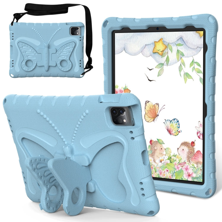 For iPad Air 2022/2020 10.9 Butterfly Bracket EVA Shockproof Tablet Case(Light Blue) - iPad Air (2022) / (2020) 10.9 Cases by buy2fix | Online Shopping UK | buy2fix