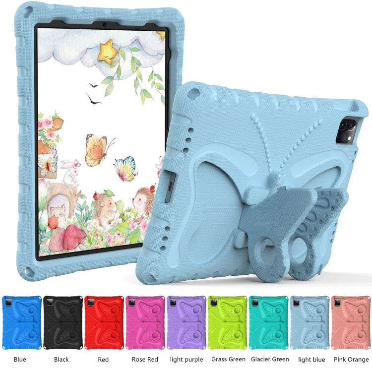 For iPad Air 2022/2020 10.9 Butterfly Bracket EVA Shockproof Tablet Case(Light Blue) - iPad Air (2022) / (2020) 10.9 Cases by buy2fix | Online Shopping UK | buy2fix