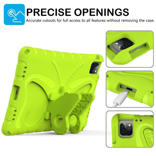 For iPad Air 2022/2020 10.9 Butterfly Bracket EVA Shockproof Tablet Case(Grass Green) - iPad Air (2022) / (2020) 10.9 Cases by buy2fix | Online Shopping UK | buy2fix