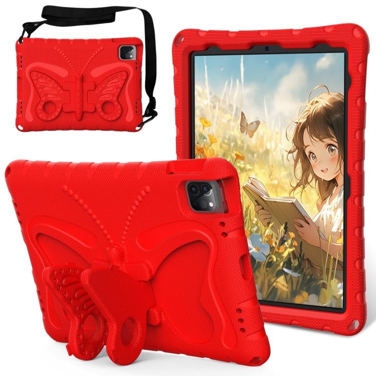 For iPad Air 2022/2020 10.9 Butterfly Bracket EVA Shockproof Tablet Case(Red) - iPad Air (2022) / (2020) 10.9 Cases by buy2fix | Online Shopping UK | buy2fix