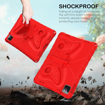 For iPad Air 2022/2020 10.9 Butterfly Bracket EVA Shockproof Tablet Case(Red) - iPad Air (2022) / (2020) 10.9 Cases by buy2fix | Online Shopping UK | buy2fix