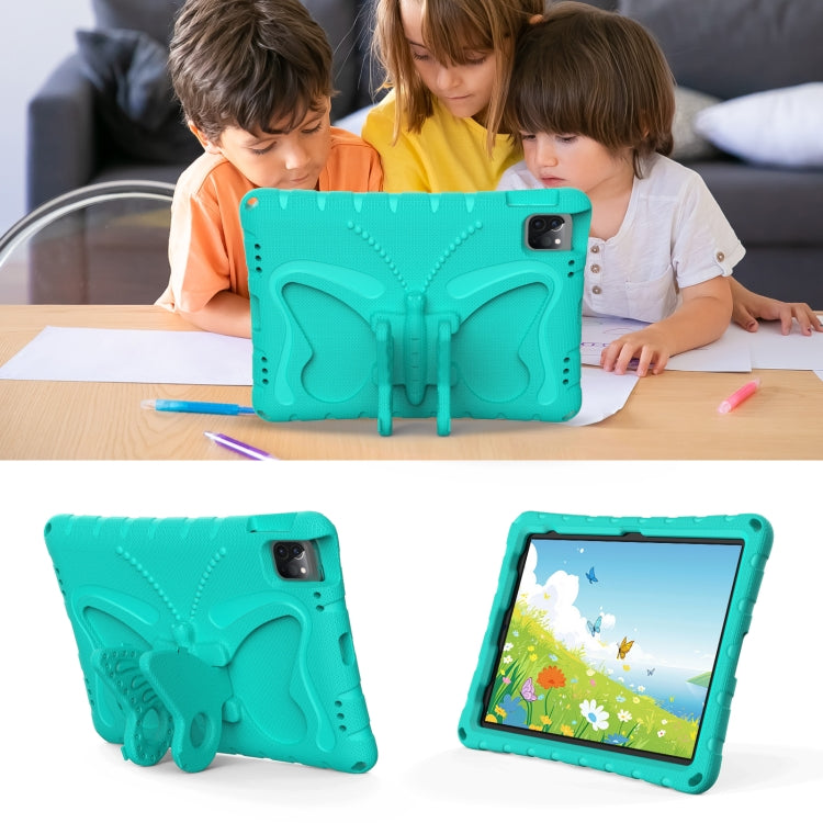 For iPad Air 2022/2020 10.9 Butterfly Bracket EVA Shockproof Tablet Case(Mint Green) - iPad Air (2022) / (2020) 10.9 Cases by buy2fix | Online Shopping UK | buy2fix