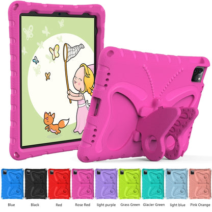 For iPad Air 2022/2020 10.9 Butterfly Bracket EVA Shockproof Tablet Case(Rose Red) - iPad Air (2022) / (2020) 10.9 Cases by buy2fix | Online Shopping UK | buy2fix