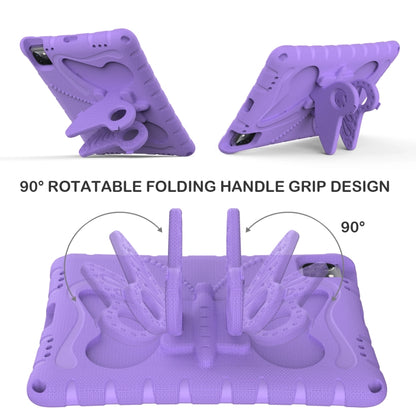For iPad Pro 11 2022/2021 Butterfly Bracket EVA Shockproof Tablet Case(Light Purple) - iPad Pro 11 (2022/2021) Cases by buy2fix | Online Shopping UK | buy2fix