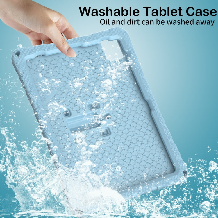 For iPad Pro 11 2022/2021 Butterfly Bracket EVA Shockproof Tablet Case(Light Blue) - iPad Pro 11 (2022/2021) Cases by buy2fix | Online Shopping UK | buy2fix