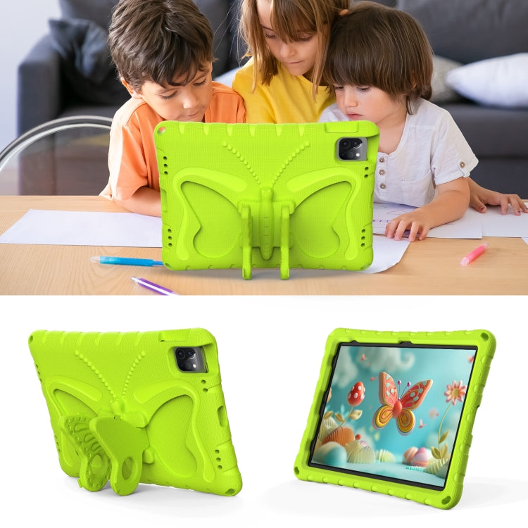 For iPad Pro 11 2022/2021 Butterfly Bracket EVA Shockproof Tablet Case(Grass Green) - iPad Pro 11 (2022/2021) Cases by buy2fix | Online Shopping UK | buy2fix