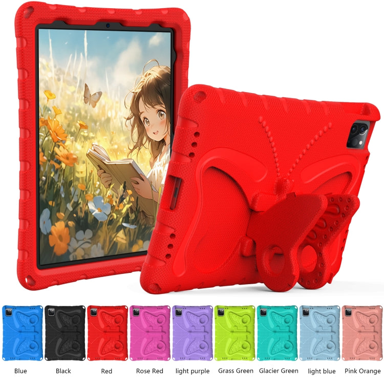 For iPad Pro 11 2022/2021 Butterfly Bracket EVA Shockproof Tablet Case(Red) - iPad Pro 11 (2022/2021) Cases by buy2fix | Online Shopping UK | buy2fix