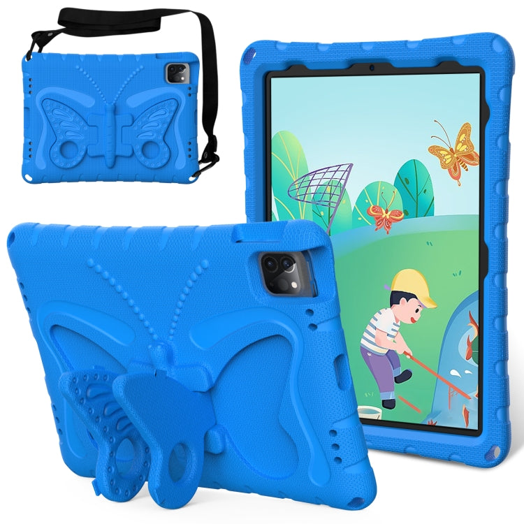 For iPad Pro 11 2022/2021 Butterfly Bracket EVA Shockproof Tablet Case(Blue) - iPad Pro 11 (2022/2021) Cases by buy2fix | Online Shopping UK | buy2fix