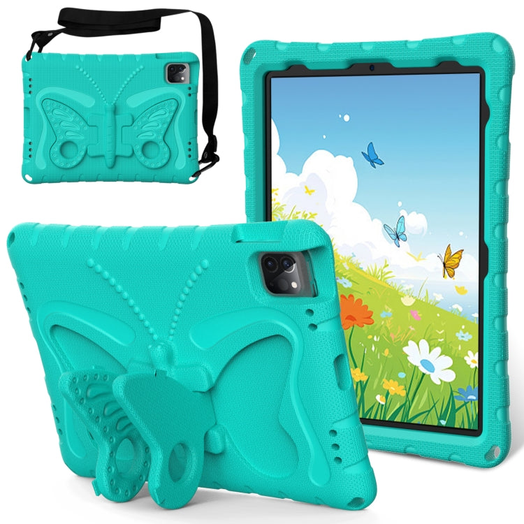 For iPad Pro 11 2022/2021 Butterfly Bracket EVA Shockproof Tablet Case(Mint Green) - iPad Pro 11 (2022/2021) Cases by buy2fix | Online Shopping UK | buy2fix