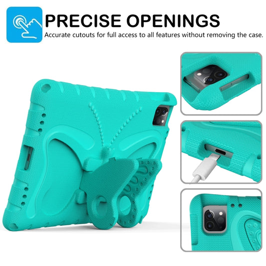 For iPad Pro 11 2022/2021 Butterfly Bracket EVA Shockproof Tablet Case(Mint Green) - iPad Pro 11 (2022/2021) Cases by buy2fix | Online Shopping UK | buy2fix