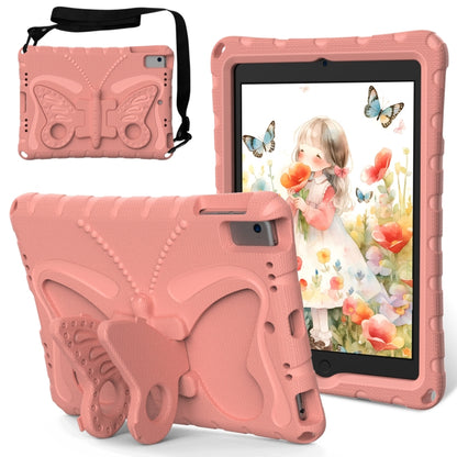 For iPad Air 1/2 / 9.7 2018/2017 Butterfly Bracket EVA Shockproof Tablet Case(Pink Orange) - iPad 9.7 (2018) & (2017) Cases by buy2fix | Online Shopping UK | buy2fix